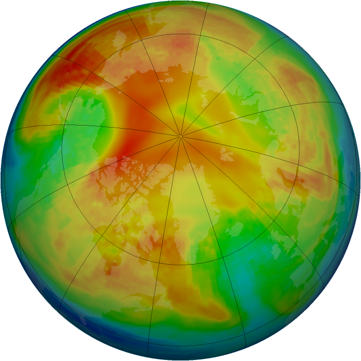 Arctic ozone map for 10 February 2004